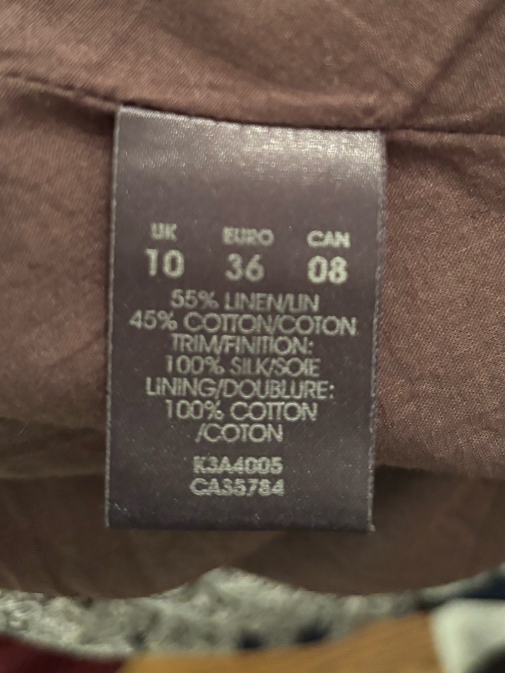Fully lined Women's Brown A-Line Skirt from Planet - Picture 7 of 7